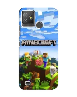 Чехол для TECNO Pop 5 GO с картинкой «Minecraft классический мир»