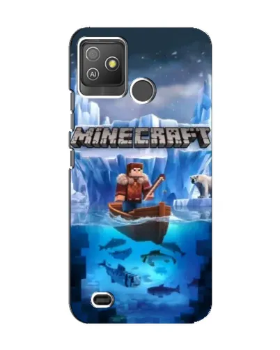 Чехол для TECNO Pop 5 GO с картинкой «Minecraft ледяной мир» Чехол для TECNO Pop 5 GO с картинкой «Minecraft ледяной мир»