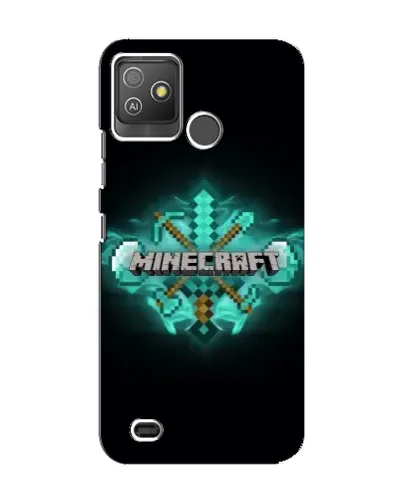 Чехол для TECNO Pop 5 GO с картинкой «Minecraft Diamond лого» Чехол для TECNO Pop 5 GO с картинкой «Minecraft Diamond лого»