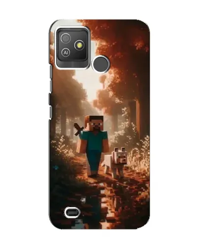 Чехол для TECNO Pop 5 GO с картинкой «Стив в лесу» Чехол для TECNO Pop 5 GO с картинкой «Стив в лесу»