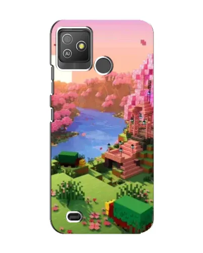 Чехол для TECNO Pop 5 GO с картинкой «Розовое дерево Minecraft» Чехол для TECNO Pop 5 GO с картинкой «Розовое дерево Minecraft»