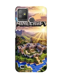 Чехол для TECNO Pop 5 GO с картинкой «Minecraft панорама»