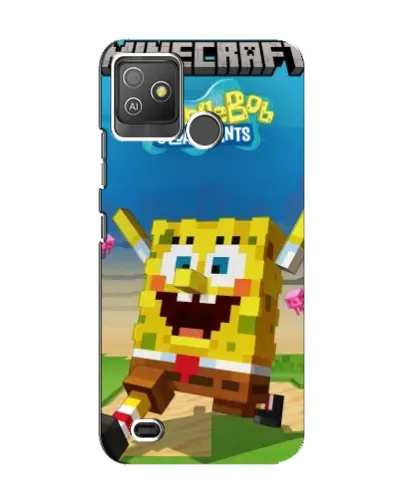 Чехол для TECNO Pop 5 GO с картинкой «Губка Боб Minecraft» Чехол для TECNO Pop 5 GO с картинкой «Губка Боб Minecraft»