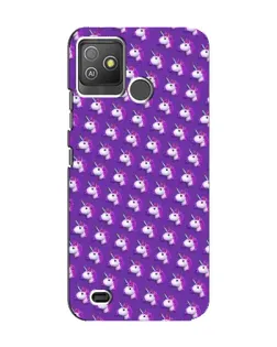 Чехол для TECNO Pop 5 GO с картинкой «Единороги на фиолетовом»