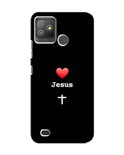 Чехол для TECNO Pop 5 GO с картинкой «Сердце - Jesus» Чехол для TECNO Pop 5 GO с картинкой «Сердце - Jesus»