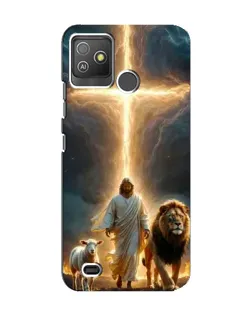 Чехол для TECNO Pop 5 GO с картинкой «Лев Иуды и Свет» Чехол для TECNO Pop 5 GO с картинкой «Лев Иуды и Свет»