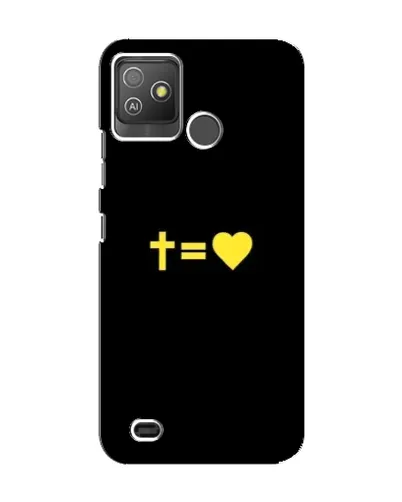 Чехол для TECNO Pop 5 GO с картинкой «Сердце и Крест» Чехол для TECNO Pop 5 GO с картинкой «Сердце и Крест»