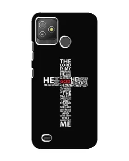 Чохол для TECNO Pop 5 GO з картинкою «Текстовий хрест»