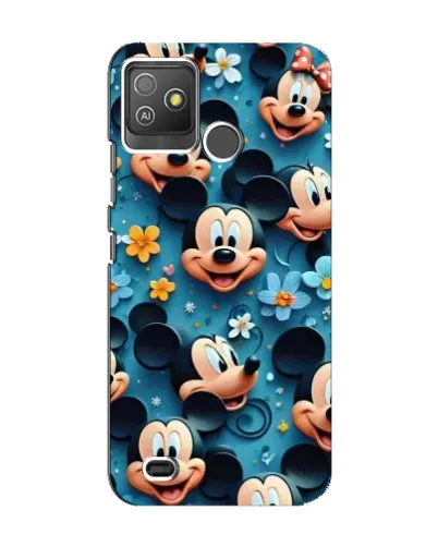 Чехол для TECNO Pop 5 GO с картинкой «Паттерн Микки и Минни» Чехол для TECNO Pop 5 GO с картинкой «Паттерн Микки и Минни»