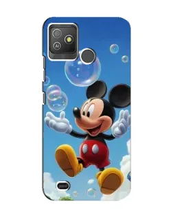 Чехол для TECNO Pop 5 GO с картинкой «Mickey и мыльные пузыри»