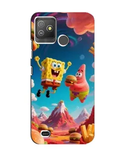 Чехол для TECNO Pop 5 GO с картинкой «Космический фастфуд»