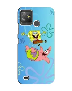 Чехол для TECNO Pop 5 GO с картинкой «Спанч Боб и Патрик»