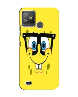 Чохол для TECNO Pop 5 GO з картинкою «Мінімалістичний Спанч Боб»