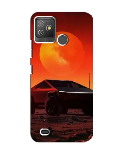 Чехол для TECNO Pop 5 GO с картинкой «Cybertruck на Марсе»