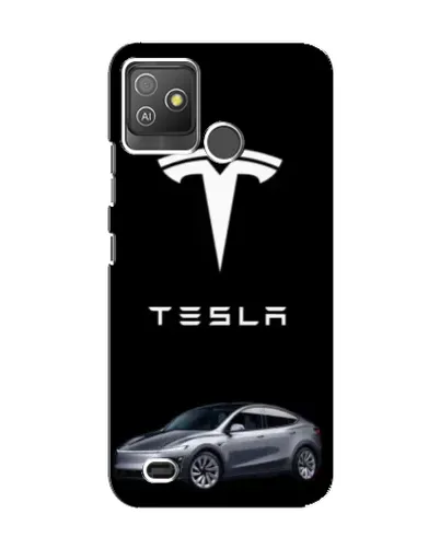 Чехол для TECNO Pop 5 GO с картинкой «Tesla Model Y»