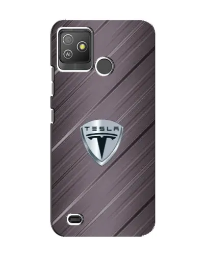 Чехол для TECNO Pop 5 GO с картинкой «Металлическая текстура Tesla»