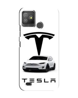 Чехол для TECNO Pop 5 GO с картинкой «Tesla White Style»