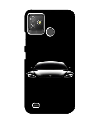 Чехол для TECNO Pop 5 GO с картинкой «Фары Tesla Night»
