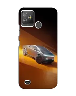 Чехол для TECNO Pop 5 GO с картинкой «Cybertruck в пустыне»