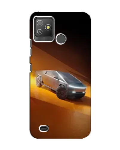 Чехол для TECNO Pop 5 GO с картинкой «Cybertruck в пустыне»