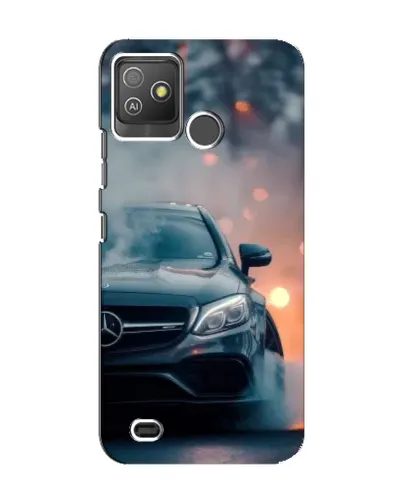 Чехол для TECNO Pop 5 GO с картинкой «Mercedes — ночной город»