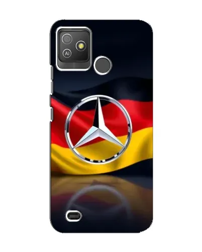 Чехол для TECNO Pop 5 GO с картинкой «Mercedes — флаг Германии»