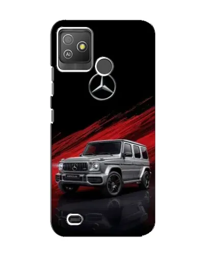 Чехол для TECNO Pop 5 GO с картинкой «Mercedes G-Class красный»