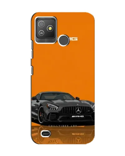 Чехол для TECNO Pop 5 GO с картинкой «Оранжевый Mercedes AMG»