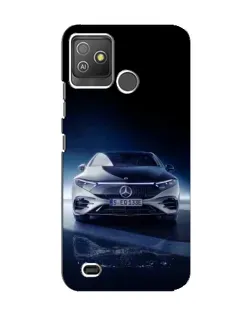 Чехол для TECNO Pop 5 GO с картинкой «Ночной Mercedes EQ»