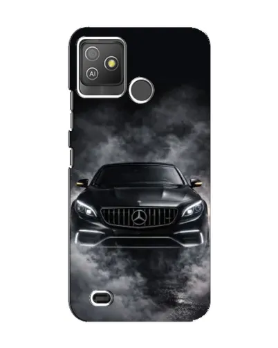 Чехол для TECNO Pop 5 GO с картинкой «Mercedes в дыму»