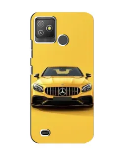 Чехол для TECNO Pop 5 GO с картинкой «Желтый Mercedes GT»