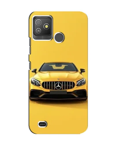 Чехол для TECNO Pop 5 GO с картинкой «Желтый Mercedes GT»