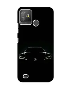 Чохол для TECNO Pop 5 GO з картинкою «Mercedes — силует авто»