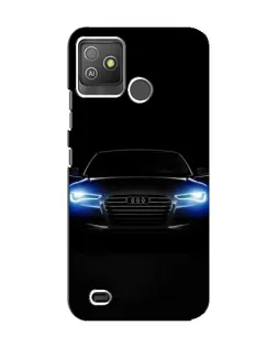 Чехол для TECNO Pop 5 GO с картинкой «Audi в неоне»