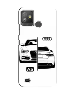Чехол для TECNO Pop 5 GO с картинкой «Audi — контрастный дизайн»