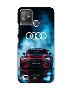 Чехол для TECNO Pop 5 GO с картинкой «Audi Sport — неон»