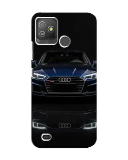 Чехол для TECNO Pop 5 GO с картинкой «Audi — ночное отражение»