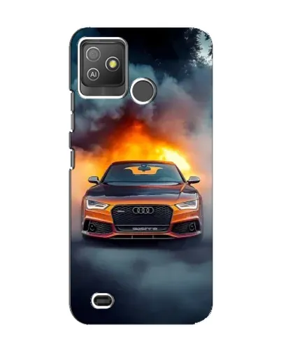 Чехол для TECNO Pop 5 GO с картинкой «Audi в огненном дыму» Чехол для TECNO Pop 5 GO с картинкой «Audi в огненном дыму»
