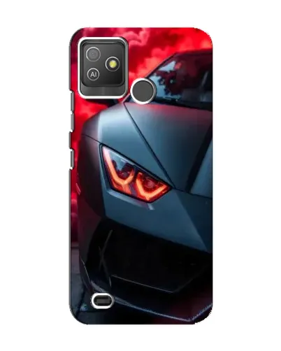 Чехол для TECNO Pop 5 GO с картинкой «Lamborghini красное сияние»