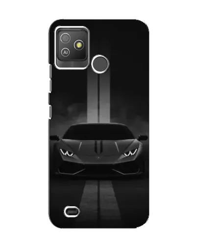 Чехол для TECNO Pop 5 GO с картинкой «Lamborghini симметрия дорог»