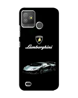 Чехол для TECNO Pop 5 GO с картинкой «Логотип Lamborghini классика»