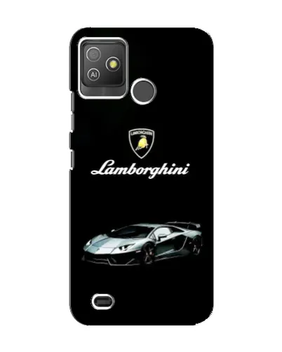 Чехол для TECNO Pop 5 GO с картинкой «Логотип Lamborghini классика»