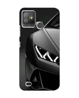 Чехол для TECNO Pop 5 GO с картинкой «Lamborghini фары детализация»