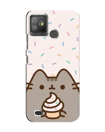 Чехол для TECNO Pop 5 GO с картинкой «Пушин с кексом» Чехол для TECNO Pop 5 GO с картинкой «Пушин с кексом»