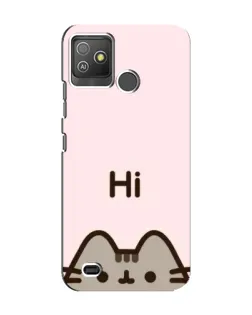 Чехол для TECNO Pop 5 GO с картинкой «Пушин говорит Hi»