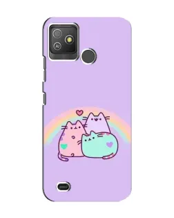 Чехол для TECNO Pop 5 GO с картинкой «Радужные Пушины»