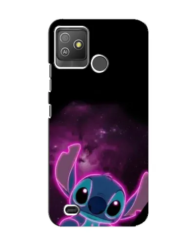 Чехол для TECNO Pop 5 GO с картинкой «Неоновый Stitch»