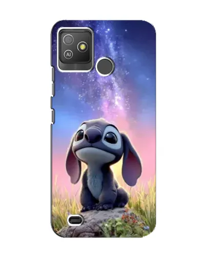 Чехол для TECNO Pop 5 GO с картинкой «Стич на рассвете»