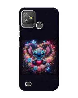 Чехол для TECNO Pop 5 GO с картинкой «Stitch в цветах» Чехол для TECNO Pop 5 GO с картинкой «Stitch в цветах»