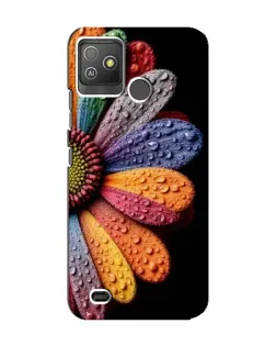 Чехол для TECNO Pop 5 GO с картинкой «Радужный цветок»